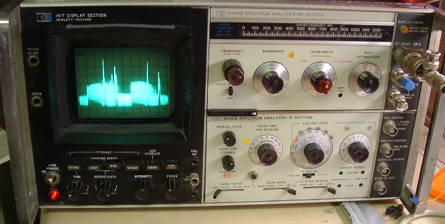 Picture of working analyser