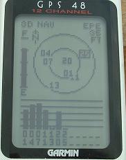 GPS48 screen