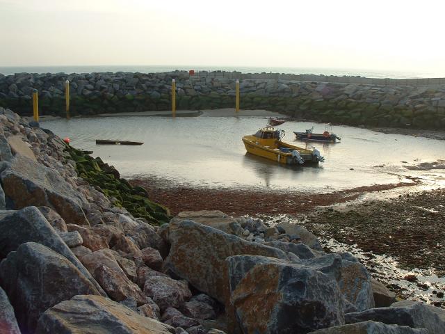 Inside harbour