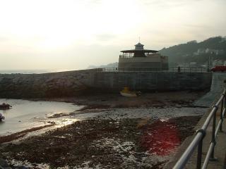 The wall and the slipway